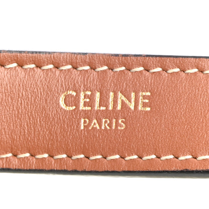 Celine Canvas Calfskin Ava Triomphe Shoulder Bag White 5 of 8