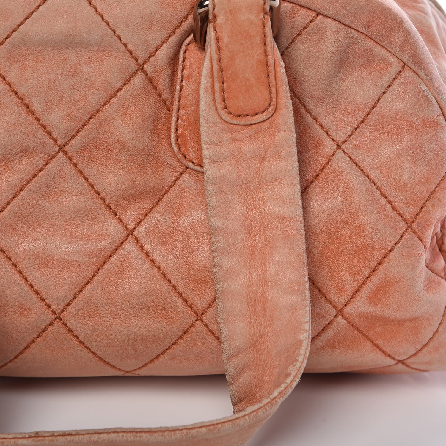 Chanel Lambskin Cloudy Bundle Bowler Orange 15 of 24