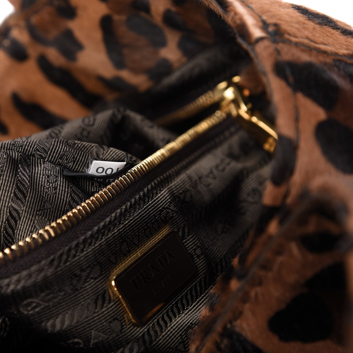 Calf Hair Leopard Print Satchel