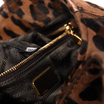 Prada Calf Hair Leopard Print Satchel 9 of 10
