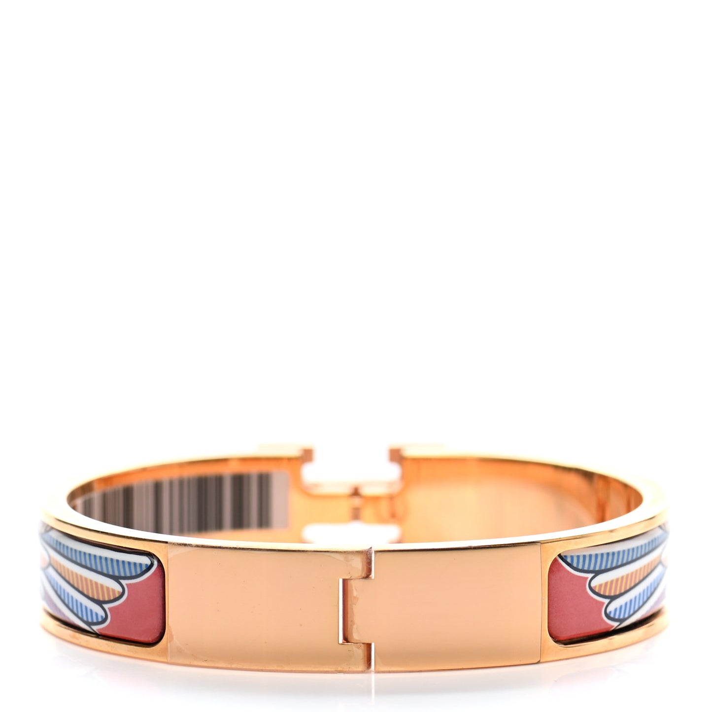 Enamel Printed Panoplie Equestre Clic Clac H Bracelet