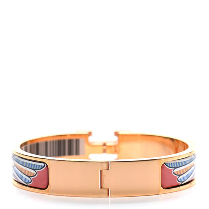 Hermes Enamel Printed Panoplie Equestre Clic Clac H Bracelet 3 of 4