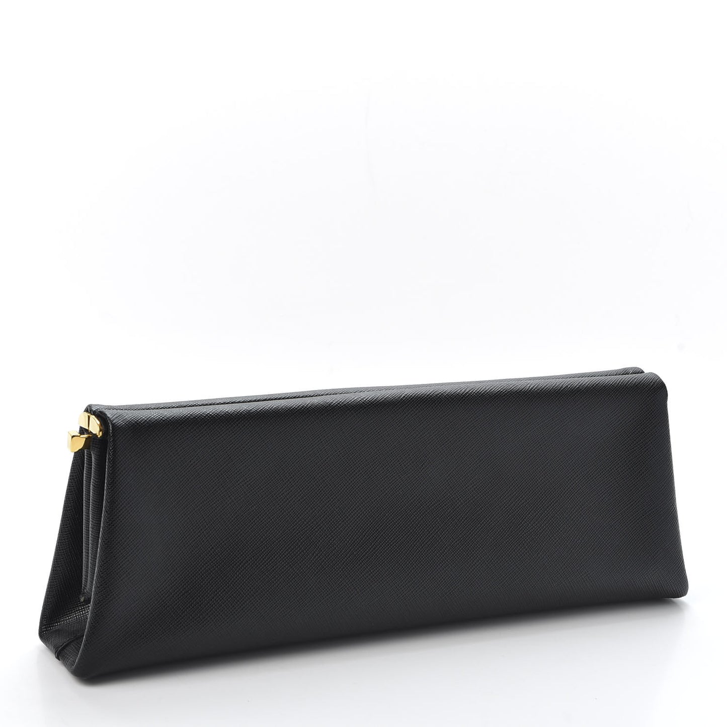 Saffiano Frame Clutch Black