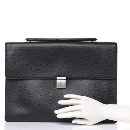 Louis Vuitton Taiga Angara Briefcase Black 2 of 14