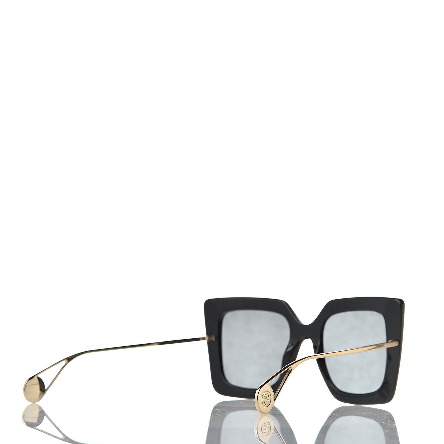 Gucci Acetate Oversize Square Frame GG0435S Sunglasses Black 4 of 8