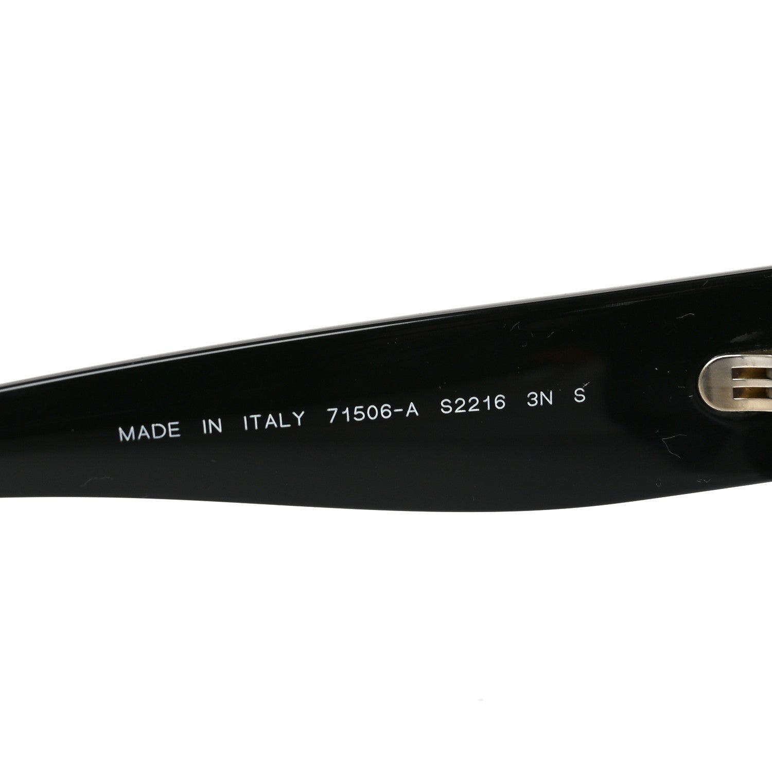 Chanel Acetate Rectangle Logo Sunglasses 71506A Black Gold 7 of 7