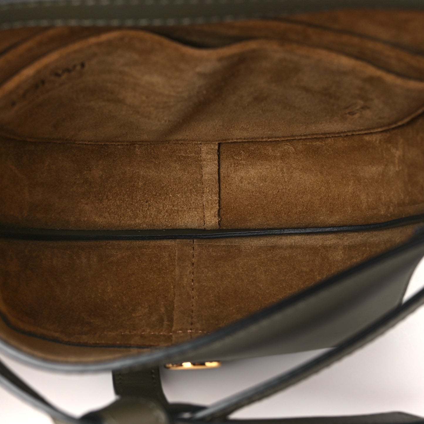 Calfskin Jacquard Mini Gate Dual Bag Autumn Green