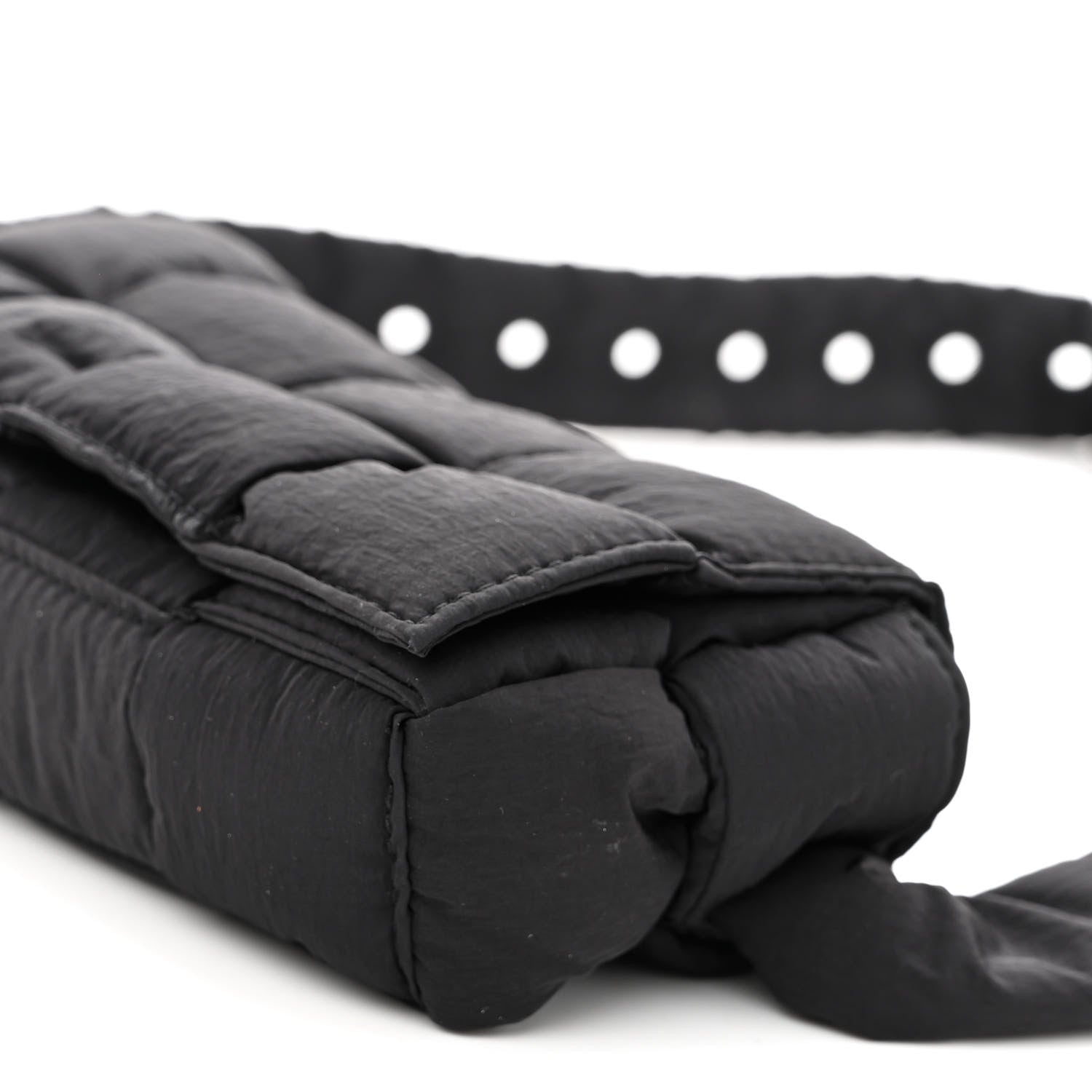 Bottega Veneta Nylon Intrecciato Padded Tech Mini Cassette Belt Bag Black 9 of 9