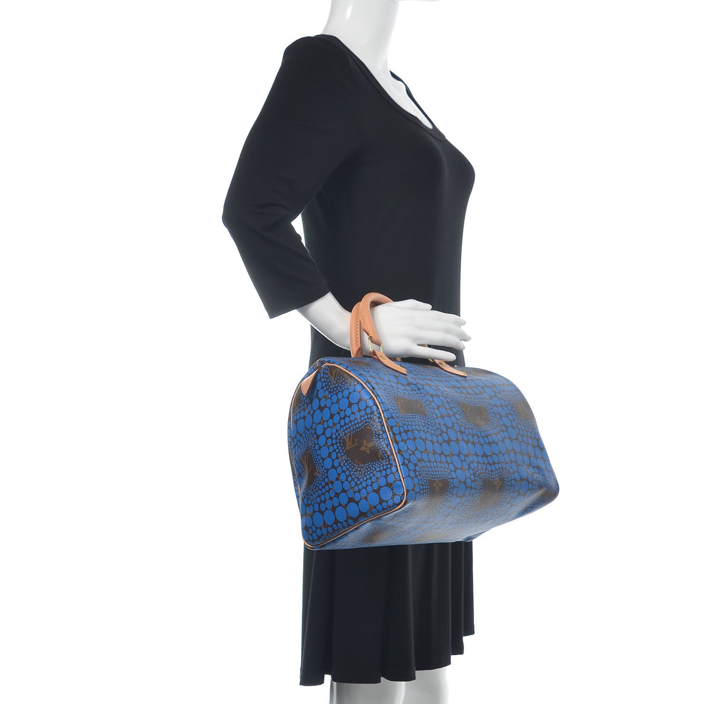 Monogram Kusama Town Speedy 30 Blue