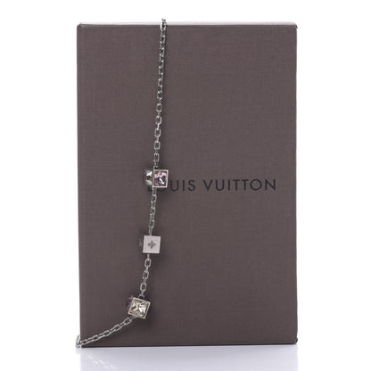 Louis Vuitton Swarovski Gamble Short Necklace Silver 6 of 6