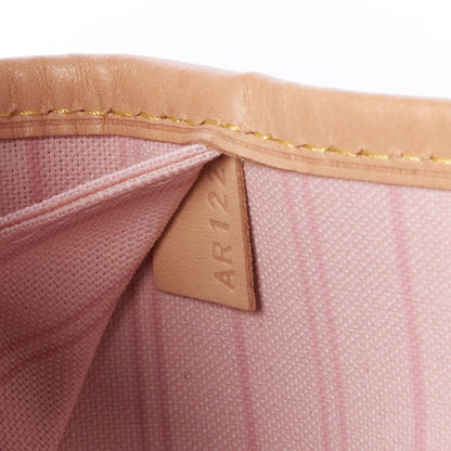 Louis Vuitton Damier Azur Neo Neverfull MM Rose Ballerine 9 of 9