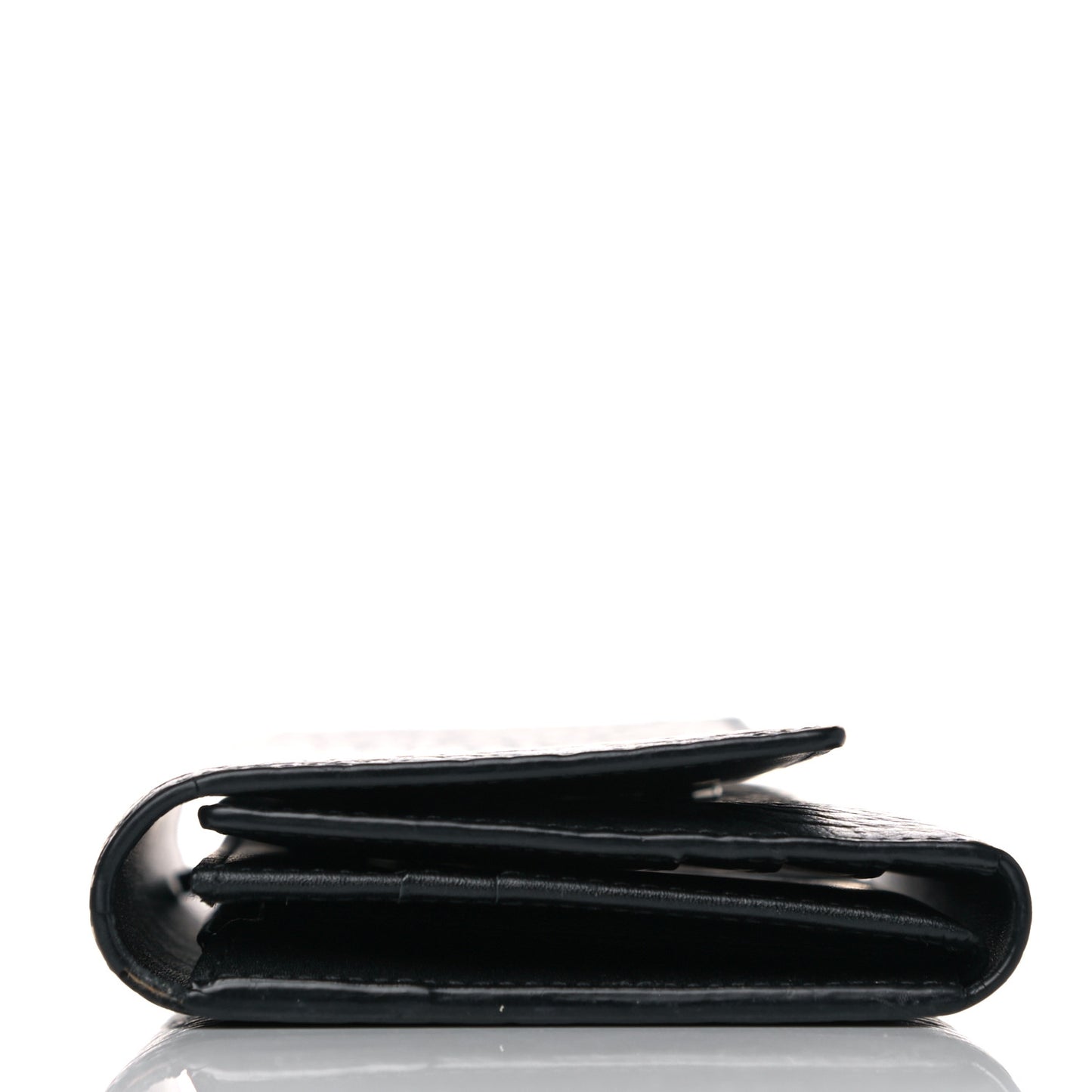 Visetos Large Tri-Fold Flap Wallet Black