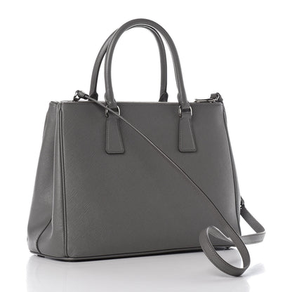 Prada Saffiano Lux Large Galleria Double Zip Tote Marmo 3 of 9