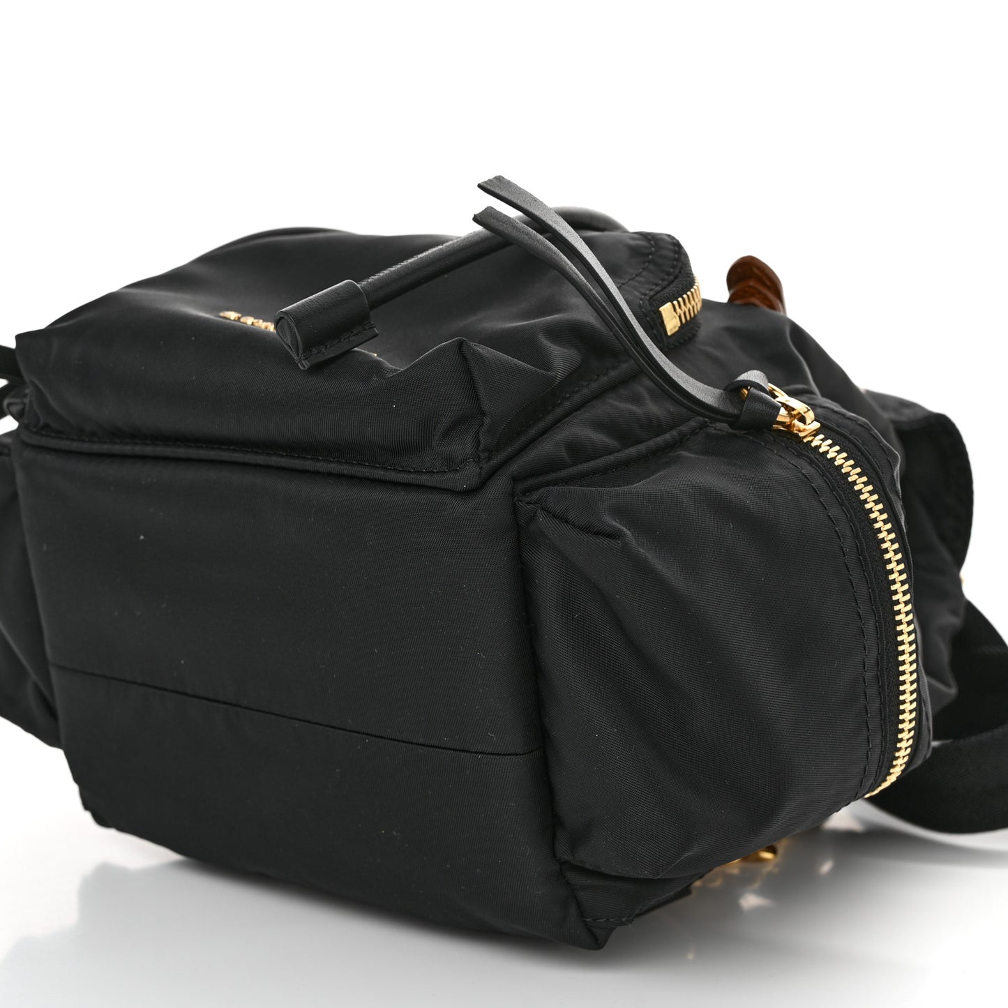 Nylon Small Rucksack Backpack Black