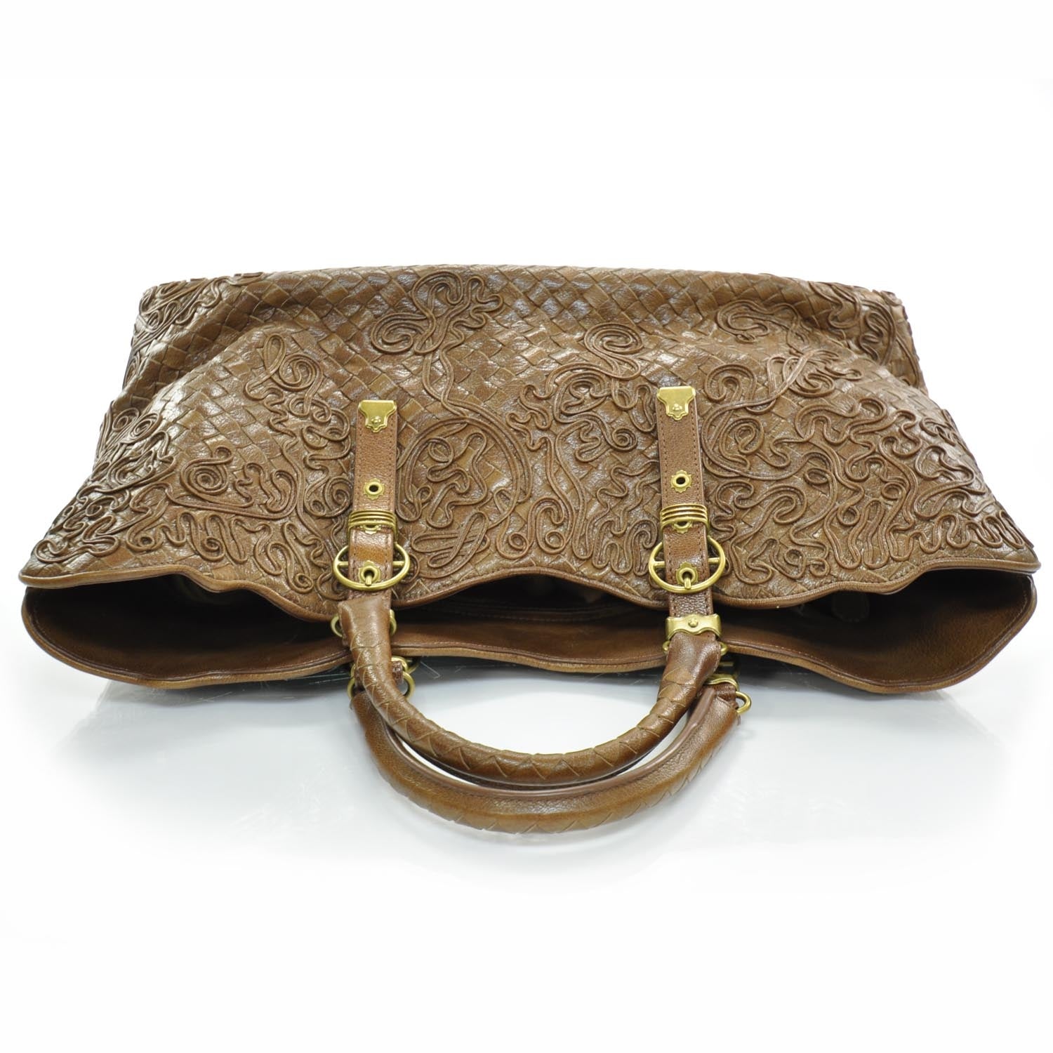 Bottega Veneta Woven Leather Cornely Tote Noce 5 of 10