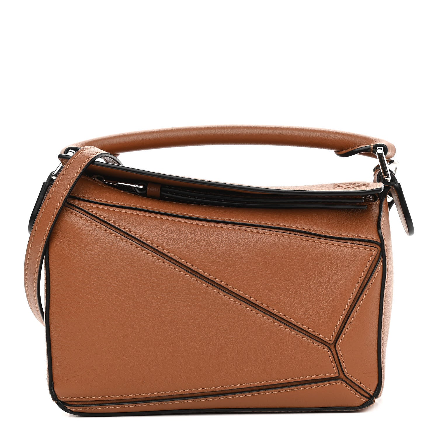 Loewe Calfskin Mini Puzzle Bag Tan 1 of 10