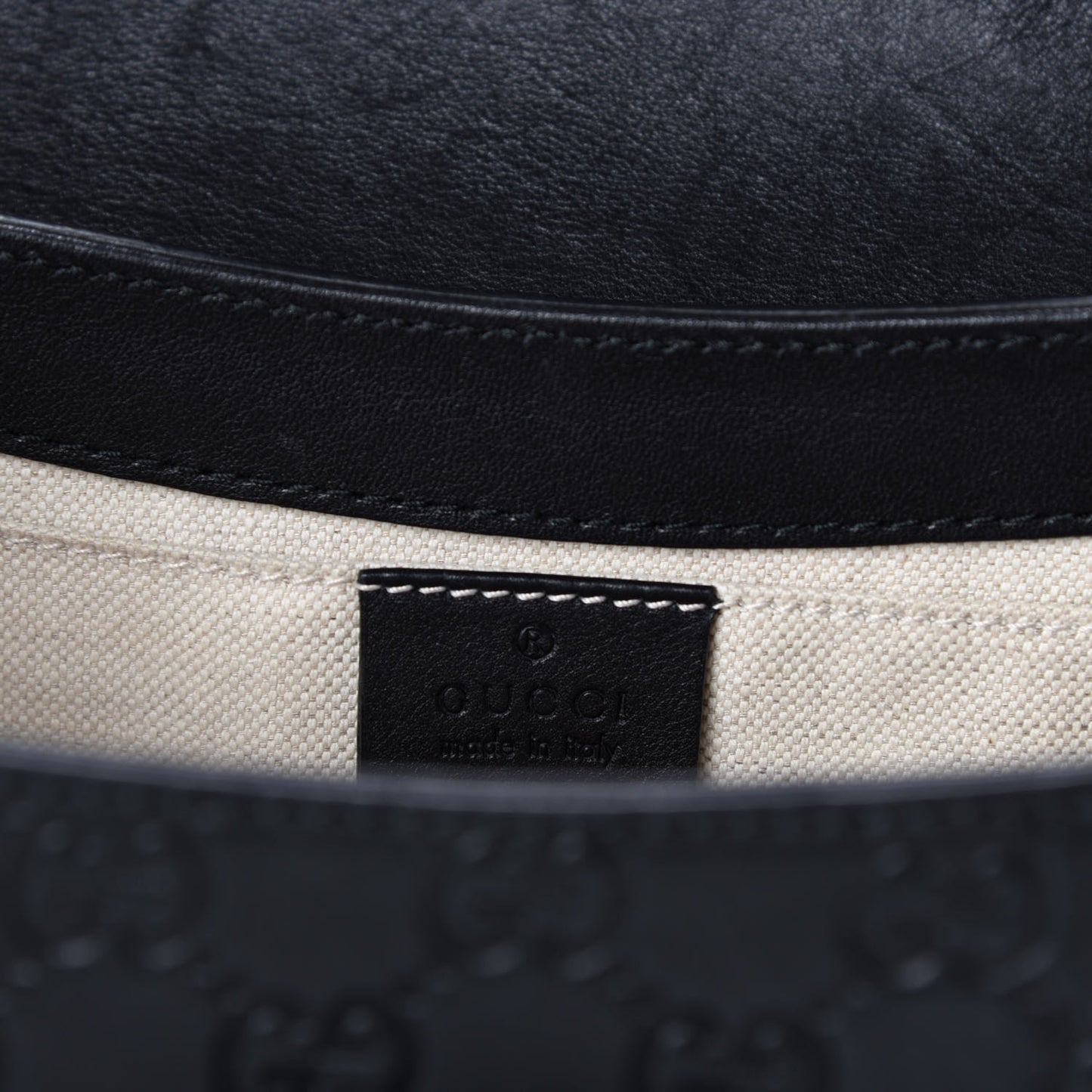Guccissima Medium Emily Chain Shoulder Bag Black