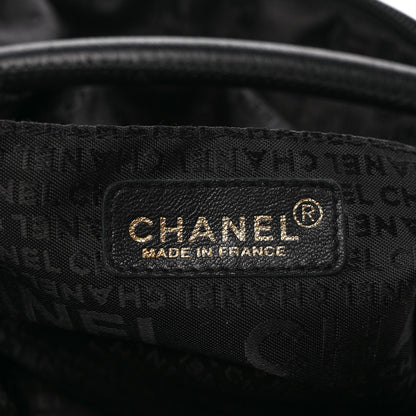Chanel Grained Calfskin Tassel Hobo Black 6 of 9