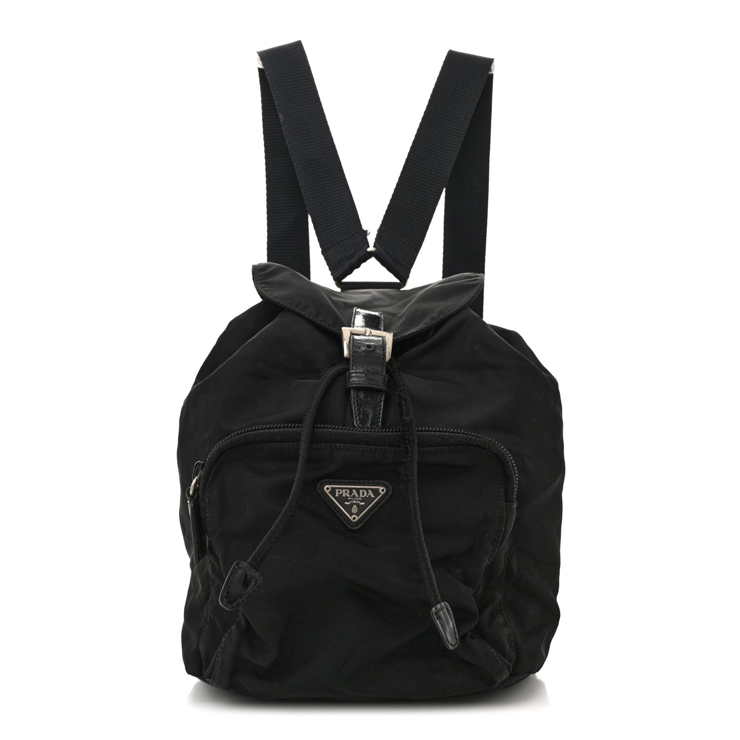 Prada Nylon Vela Mini Cinch Backpack Black 1 of 14