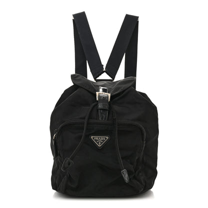 Prada Nylon Vela Mini Cinch Backpack Black 1 of 14
