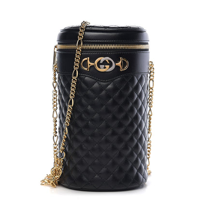 Gucci Calfskin Trapuntata Zumi Belt Bag Black 1 of 9