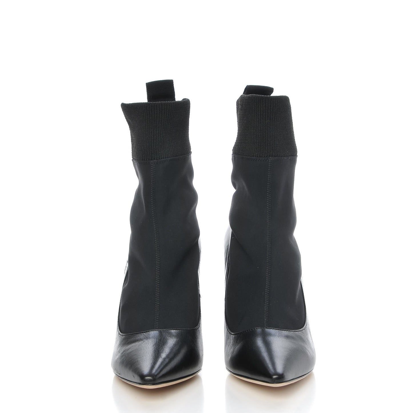 Nappa Stretch Fabric Brandon 85 Ankle Sock Boots 36.5 Black