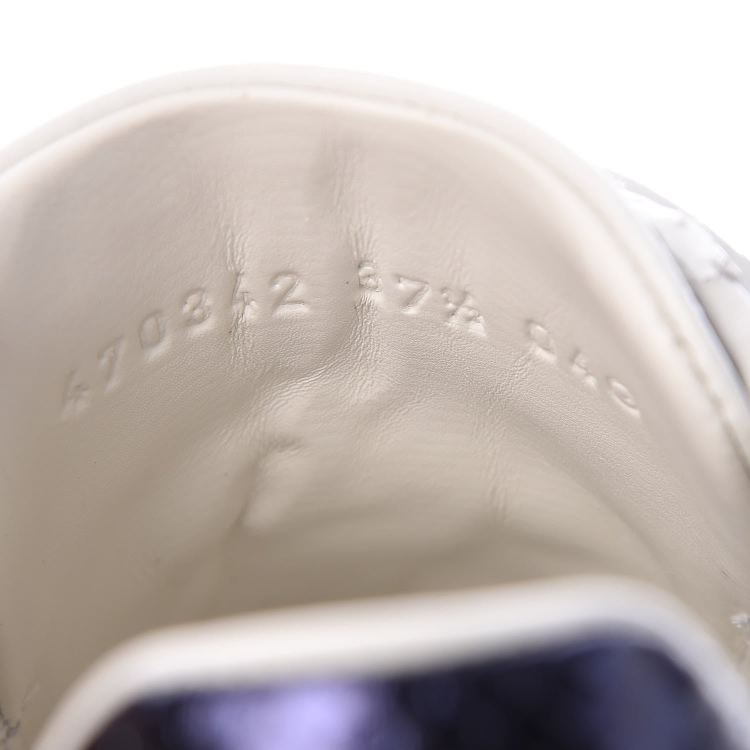 Gucci Calfskin Ayers Blind For Love Embroidered Womens Ace Sneakers 37.5 White 8 of 9