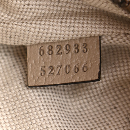 Gucci GG Supreme Monogram Textured Calfskin Web Retro Interlocking G Belt Bag Beige Mystic White Oatmeal 7 of 11
