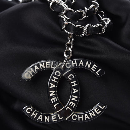 Chanel Satin Melrose Hobo Black 8 of 9
