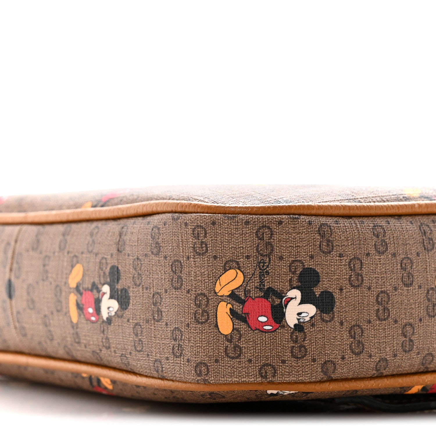 Gucci X DISNEY Mini Vintage GG Supreme Monogram Mickey Mouse Small Belt Bag 90 36 Beige Vintage Sun Oil 10 of 12