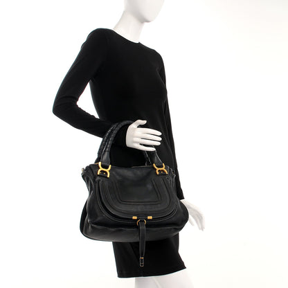 Chloe Calfskin Medium Marcie Satchel Black 3 of 11