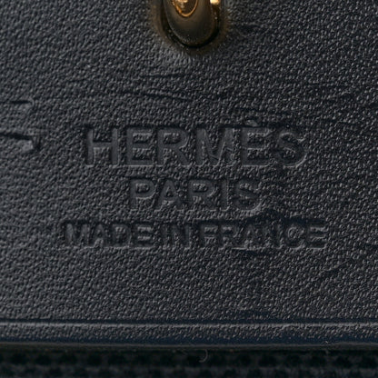 Hermes Military Toile Vache Hunter Herbag Zip Retourne 31 PM Black 7 of 13