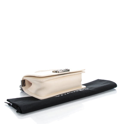 Chanel Goatskin Quilted Patent Small Duo Boy Flap White 4 of 9