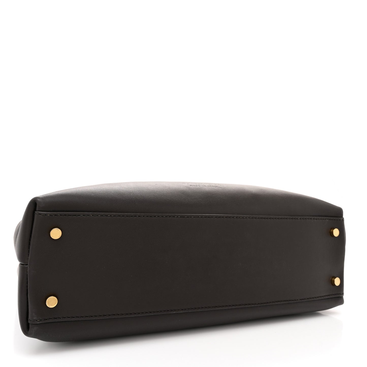 Silky Calfskin Medium Andiamo Shoulder Bag Black