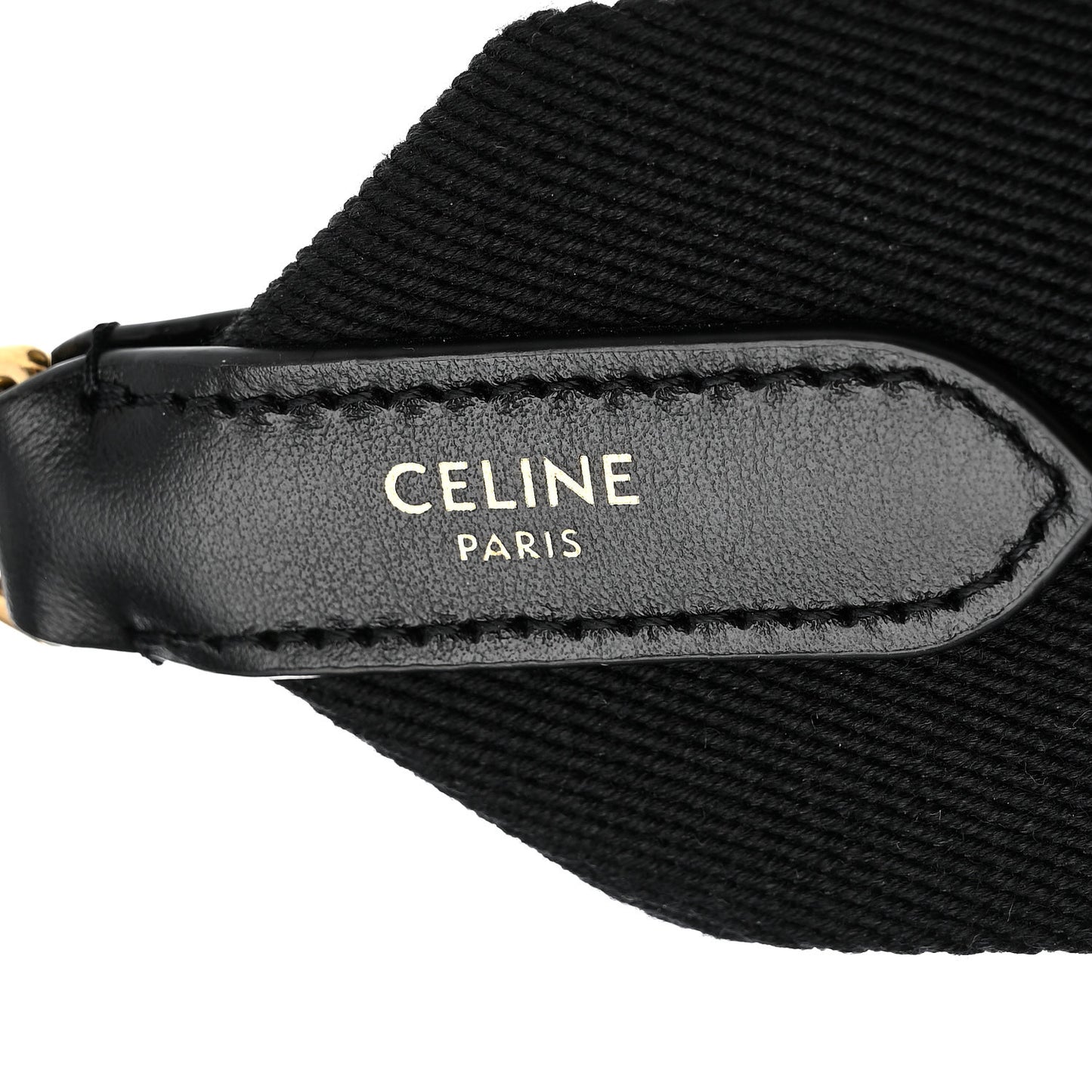 Jacquard Wool Logo Short Strap Black Beige