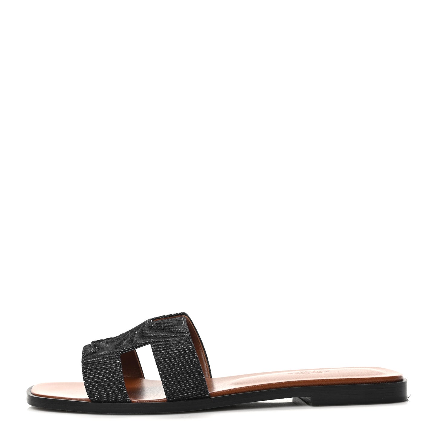 Denim Canvas Oran Sandals 39.5 Bleu Brut