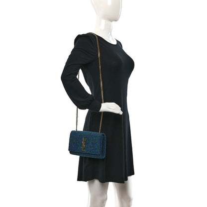 Saint Laurent Tweed Small Monogram Kate Satchel Multicolor 2 of 9