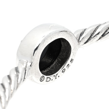 David Yurman Sterling Silver Black Onyx 3mm Color Classics Four Station Bangle Bracelet 4 of 5