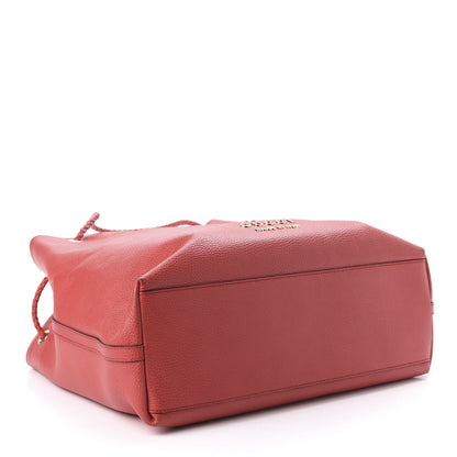 Gucci Calfskin Large Gifford Braided Handle Tote Sporting Red 4 of 10