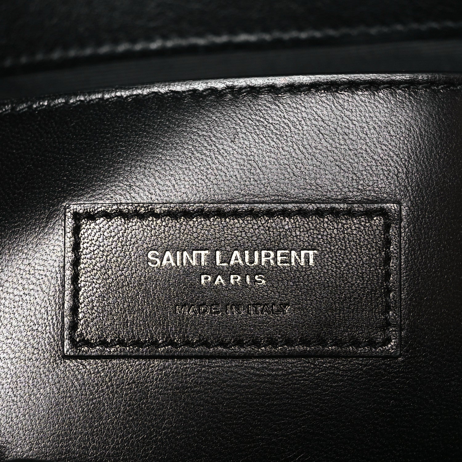 Saint Laurent Sheepskin Medium West Hollywood Monogram Fold-Over Bag Black 6 of 9