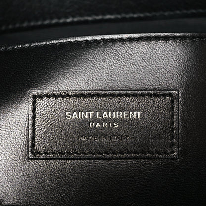 Saint Laurent Sheepskin Medium West Hollywood Monogram Fold-Over Bag Black 6 of 9