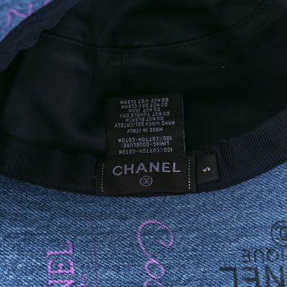 Chanel Denim Mood Cloche Bucket Hat S Blue 7 of 7