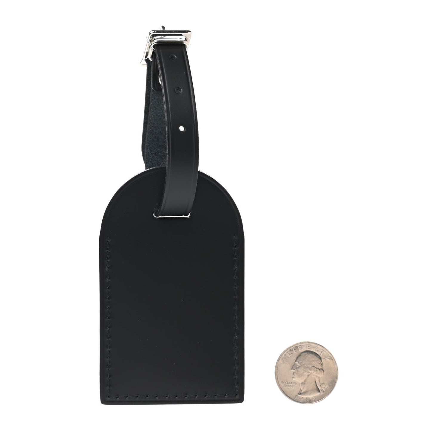 Calfskin Luggage Tag Black