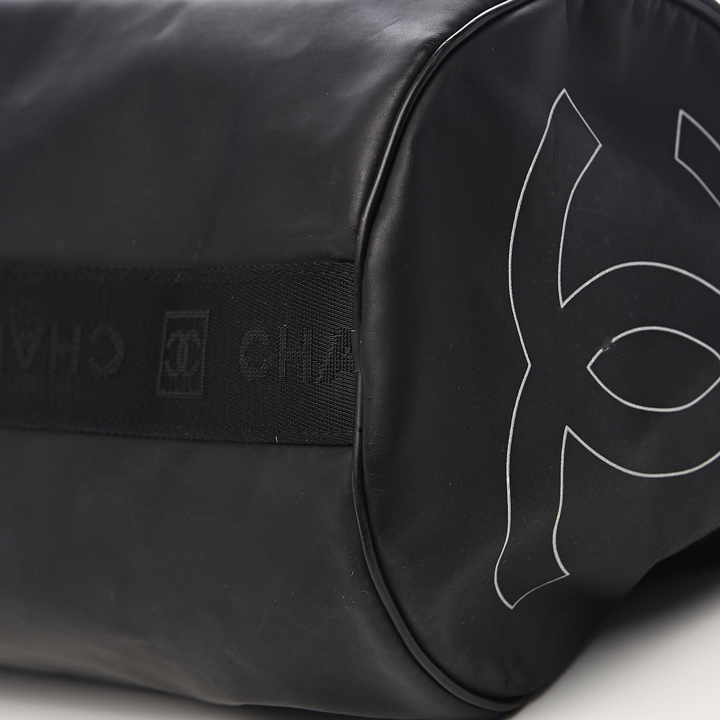 Rubber Nylon Sport Duffle Black