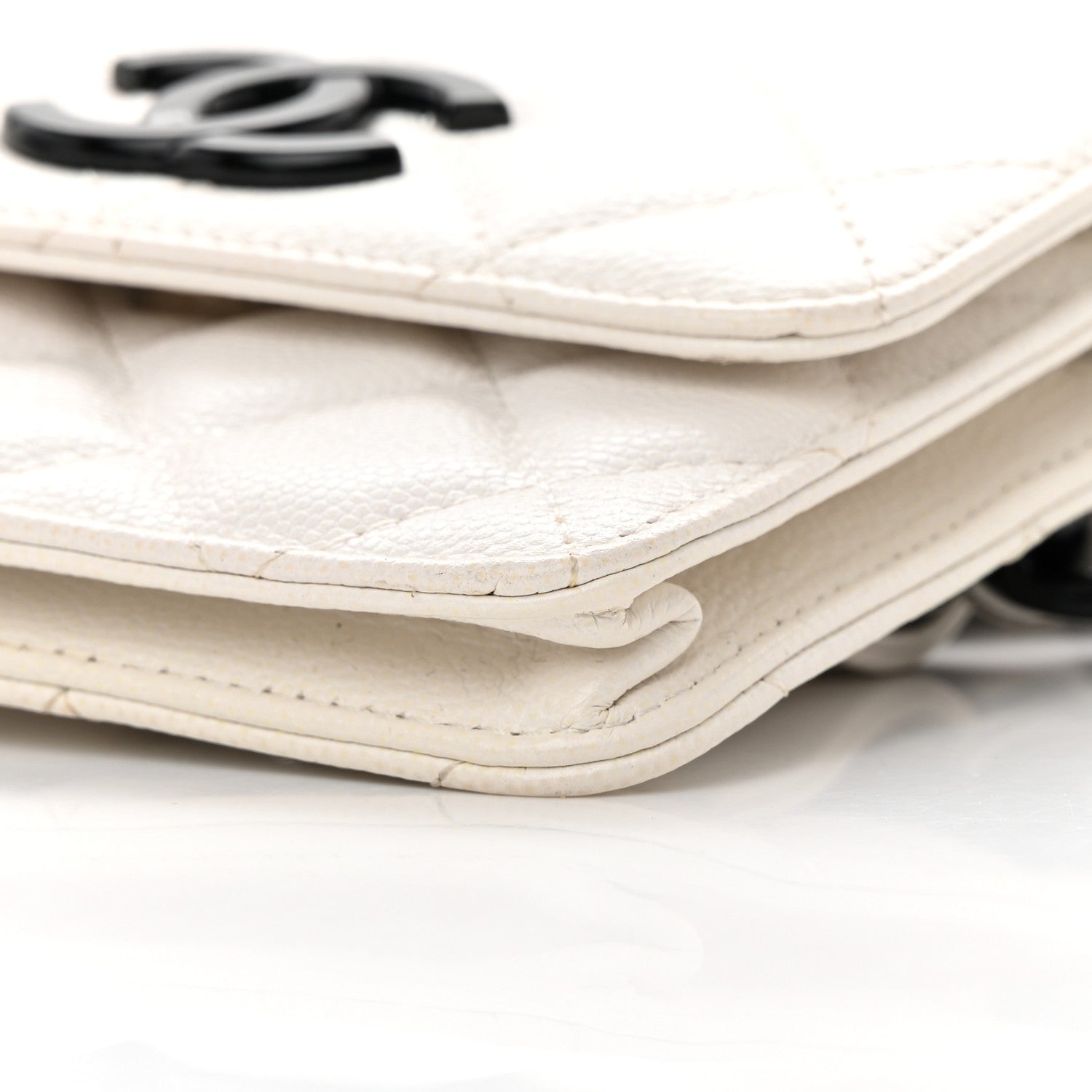 Chanel Caviar Quilted My Everything Belt Flap Card Holder White 11 of 16