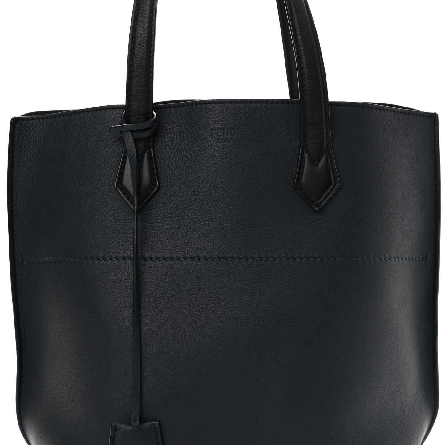 Vitello All In Shopper Tote Navy Black