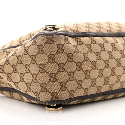 Gucci Monogram Large Abbey Tote Dark Brown 9 of 13