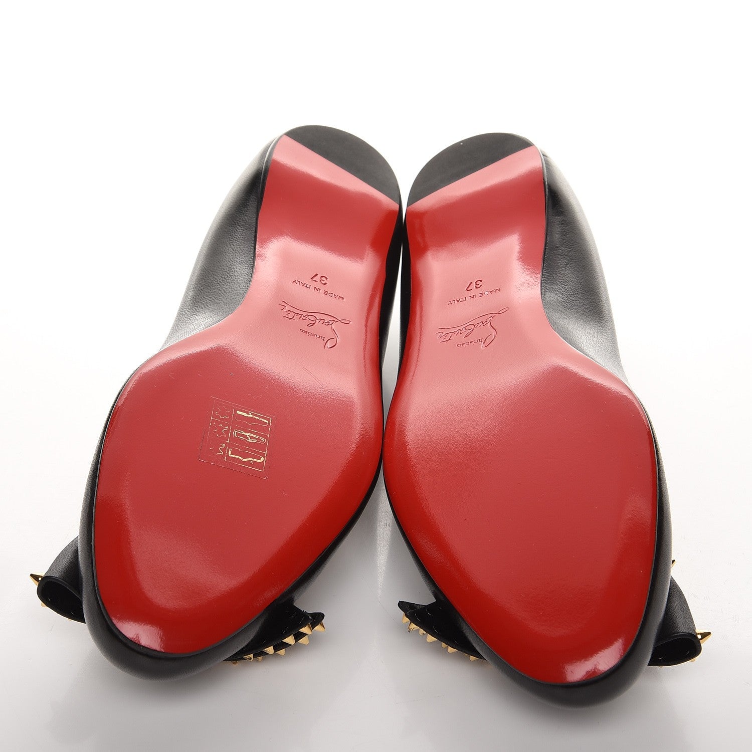 Christian Louboutin Nappa Ballalarina Flats 37 Black 7 of 8