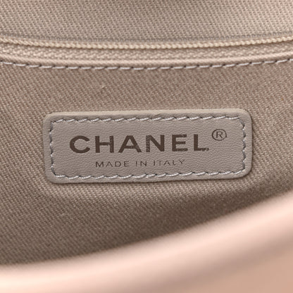 Chanel Glazed Calfskin Small Deauville Tote Light Pink 6 of 11