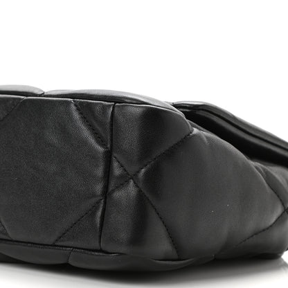 Chanel Lambskin Quilted Medium Chanel 19 Flap Black 19 of 19